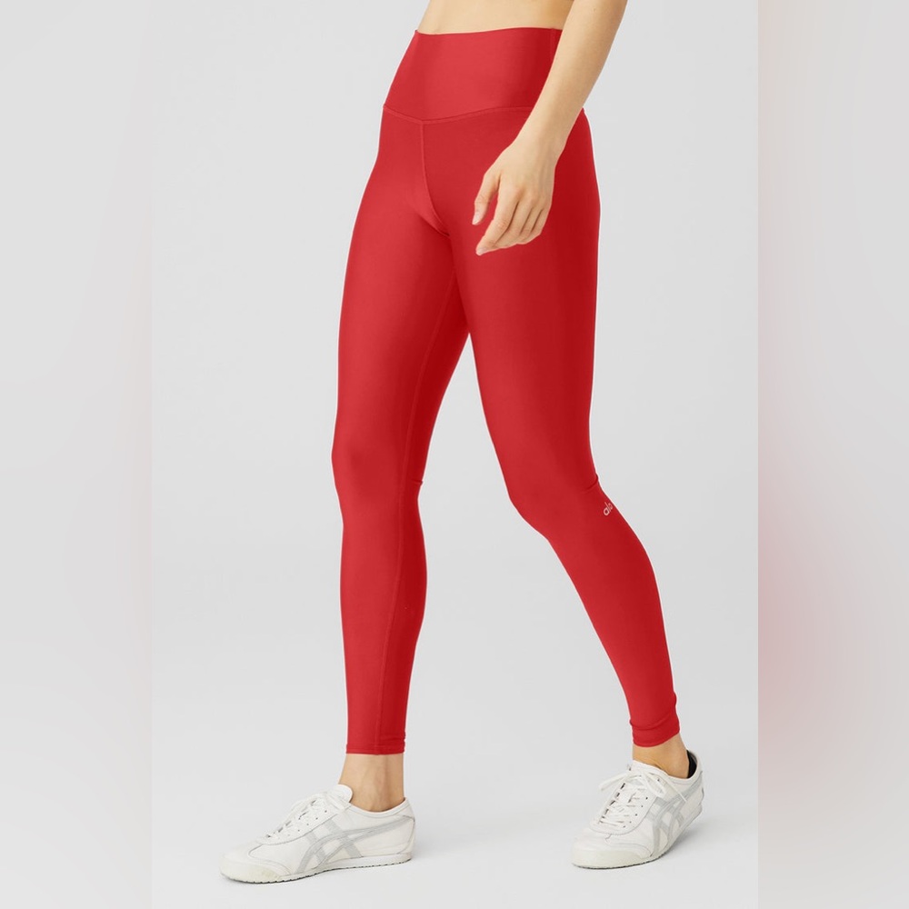 Alo high waist airlift leggings in red